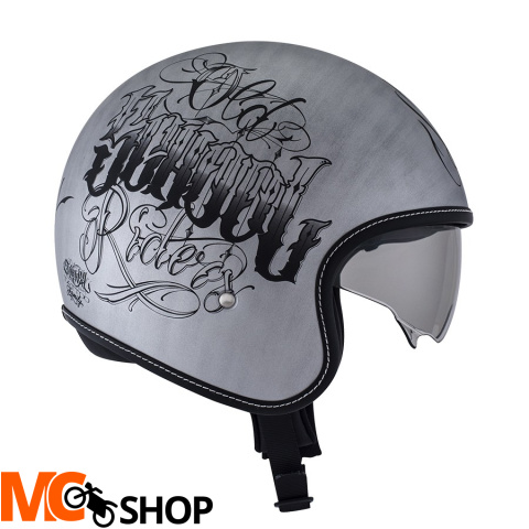 Kask SUOMY ROKK OLDSCHOOL Silver SCRATCH Kask SUOMY ROKK OLDSCHOOL Silver SCRATCH
