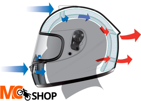 Kask SUOMY SR SPORT BLACK integralny Kask SUOMY SR SPORT BLACK integralny