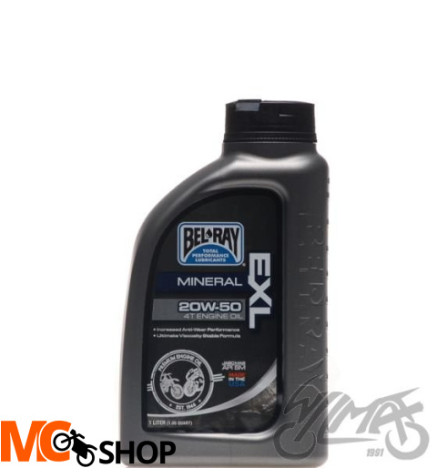 OLEJ BEL-RAY EXL MINERALNY 4T 20W-50 1L OLEJ BEL-RAY EXL MINERALNY 4T 20W-50 1L