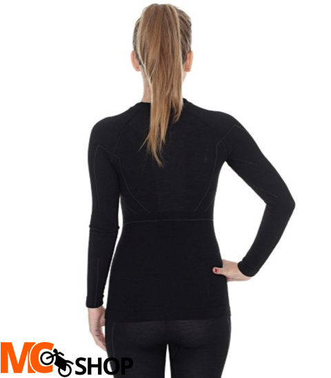 BRUBECK koszulka ACTIVE WOOL damska czarny BRUBECK koszulka ACTIVE WOOL damska czarny