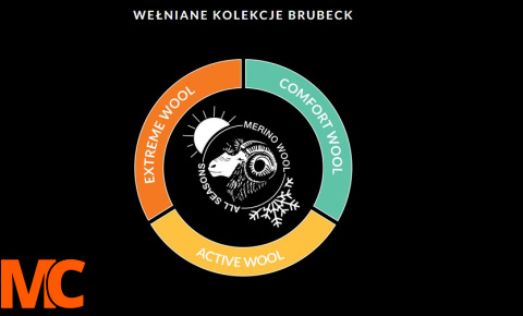 BRUBECK koszulka ACTIVE WOOL męska czarny, długi rękaw, wełna merino BRUBECK koszulka ACTIVE WOOL męska czarny, długi rękaw, wełna merino