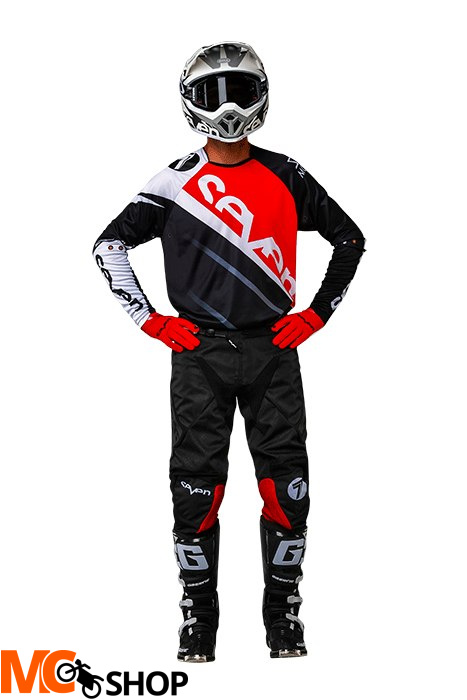 SPODNIE SEVEN RIVAL MILITANT RED/BLACK 2018