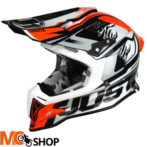 KASK JUST1 J12 DOMINATOR WHITE-RED