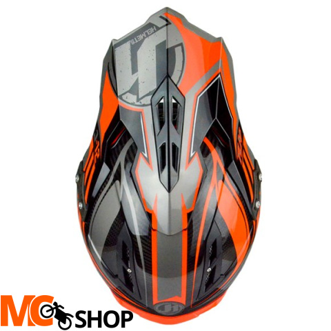 KASK JUST1 J12 FLAME BLACK-ORANGE KASK JUST1 J12 FLAME BLACK-ORANGE