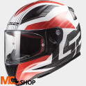 KASK LS2 FF353 RAPID GRID WHITE RED