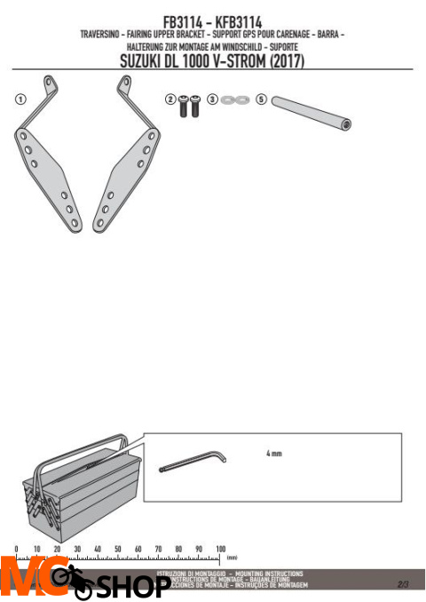 GIVI FB3114 RAMKA/WSPORNIK GPS SMARTPHONE SUZUKI DL GIVI FB3114 RAMKA/WSPORNIK GPS SMARTPHONE SUZUKI DL