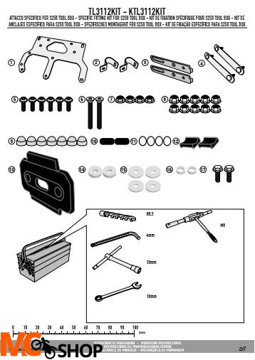 KAPPA KTL3112KIT MOCOWANIE SKRZYNKI KS250 DO STELAŻY KL3105
