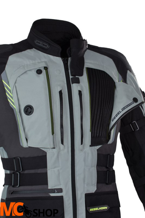 KURTKA TEKSTYLNA REBELHORN PATROL GREY/BL/FLO YEL KURTKA TEKSTYLNA REBELHORN PATROL GREY/BL/FLO YEL