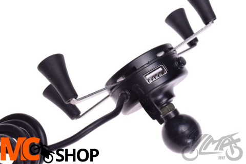 Uchwyt na telefon typu X-Grip Z MOCOWANIEM + USB Uchwyt na telefon typu X-Grip Z MOCOWANIEM + USB