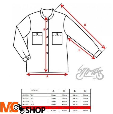 KOSZULA MOTOCYKLOWA LEOSHI NIEBIESKA