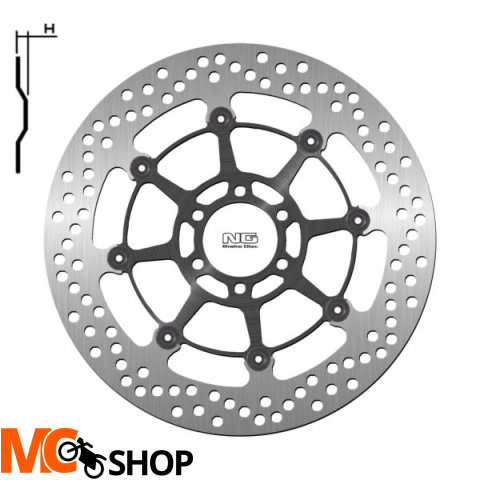 NG1387 TARCZA HAMULCOWA BMW S 1000R/RR/XR 13-18,
