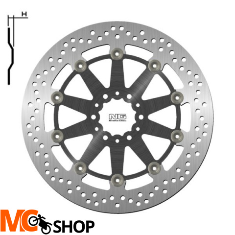 NG1596G TARCZA HAMULCOWA KTM DUKE, RC 250/390 17