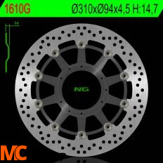 NG1610G TARCZA HAMULCOWA HONDA CB 1000R ABS 08-17 NG1610G TARCZA HAMULCOWA HONDA CB 1000R ABS 08-17