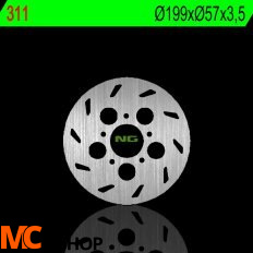 NG311 TARCZA HAMULCOWA 50RS 1 97-01 (199X57X3,5MM)