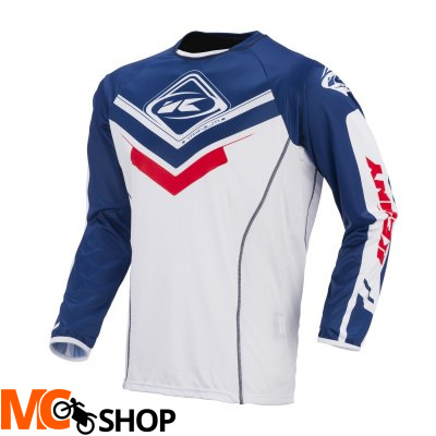 KENNY KOSZULKA OFF-ROAD TITANIUM WHITE/BLUE/RED KENNY KOSZULKA OFF-ROAD TITANIUM WHITE/BLUE/RED
