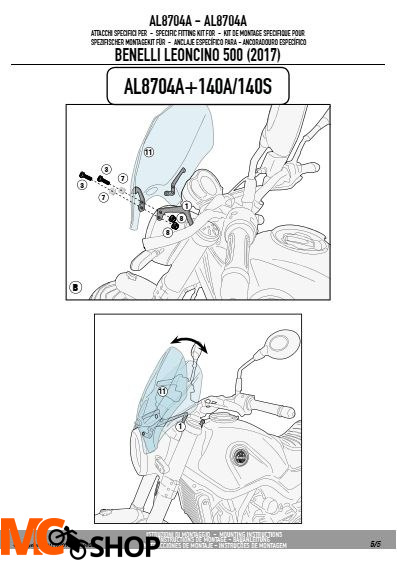 KAPPA AL8704AK MOCOWANIE SZYB 100ALK, 100ALBK, 140AK, 140SK