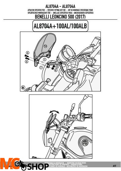 KAPPA AL8704AK MOCOWANIE SZYB 100ALK, 100ALBK, 140AK, 140SK