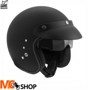 BUSE ROCC Kask otwarty Classic czarny matowy BUSE ROCC Kask otwarty Classic czarny matowy