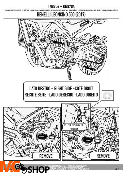 GIVI TN8704 OSŁONA SILNIKA GMOLE BENELLI Leoncino 500