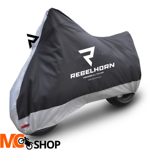 REBELHORN POKROWIEC NA MOTOC COVER II BLACK/SILVER