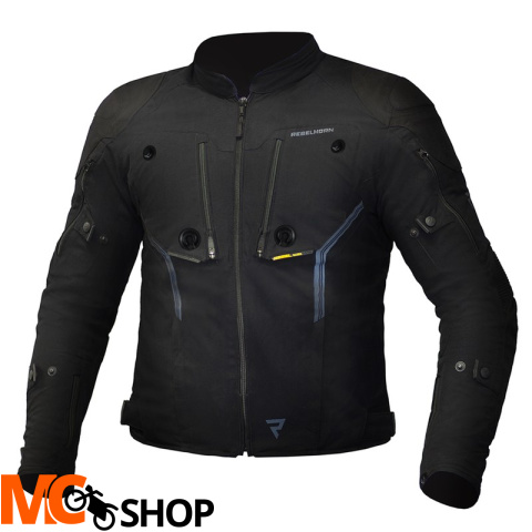 REBELHORN KURTKA TEKSTYLNA BORG BLACK REBELHORN KURTKA TEKSTYLNA BORG BLACK