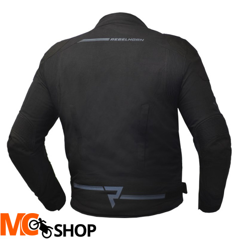 REBELHORN KURTKA TEKSTYLNA BORG BLACK REBELHORN KURTKA TEKSTYLNA BORG BLACK