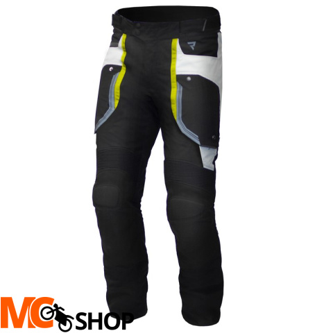 REBELHORN SPODNIE TEKS. BORG BLACK/GREY/FLO YELLOW REBELHORN SPODNIE TEKS. BORG BLACK/GREY/FLO YELLOW