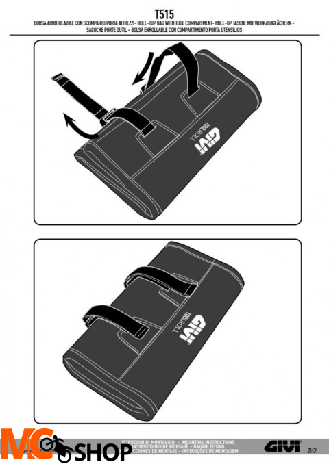 GIVI T515 TORBA / ETUI NA KLUCZE I NARZĘDZIA GIVI T515 TORBA / ETUI NA KLUCZE I NARZĘDZIA