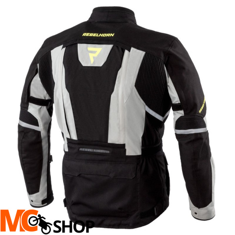 REBELHORN KURTKA TEKST HARDY II GREY/BLACK/FLO YE REBELHORN KURTKA TEKST HARDY II GREY/BLACK/FLO YE