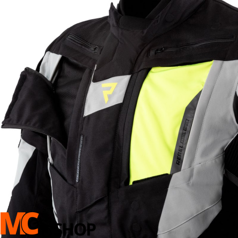 REBELHORN KURTKA TEKST HARDY II GREY/BLACK/FLO YE REBELHORN KURTKA TEKST HARDY II GREY/BLACK/FLO YE