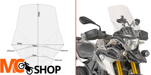 GIVI D5126ST SZYBA PRZEZROCZYSTA 47x37cm BMW G 310 GS GIVI D5126ST SZYBA PRZEZROCZYSTA 47x37cm BMW G 310 GS