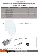 GIVI D1166ST SZYBA PRZEZROCZYSTA 58x44,5cm HONDA Forza GIVI D1166ST SZYBA PRZEZROCZYSTA 58x44,5cm HONDA Forza
