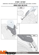 GIVI D1166ST SZYBA PRZEZROCZYSTA 58x44,5cm HONDA Forza GIVI D1166ST SZYBA PRZEZROCZYSTA 58x44,5cm HONDA Forza