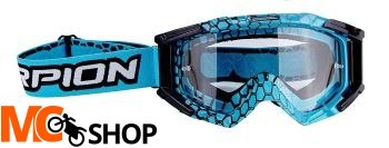 SCORPION GOGLE BLUE CYAN-BLACK E16 SCORPION GOGLE BLUE CYAN-BLACK E16