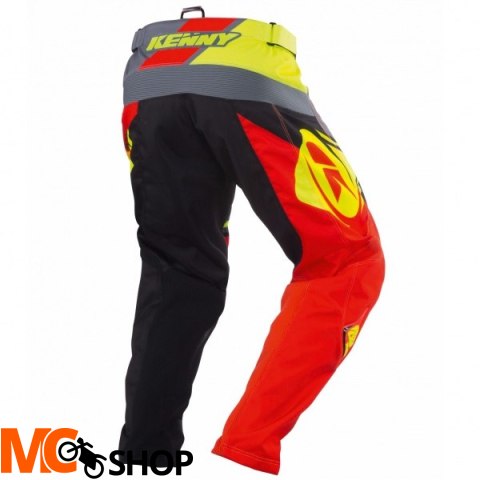 KENNY SPODNIE OFF-ROAD TRACK GREY ORANGE KENNY SPODNIE OFF-ROAD TRACK GREY ORANGE