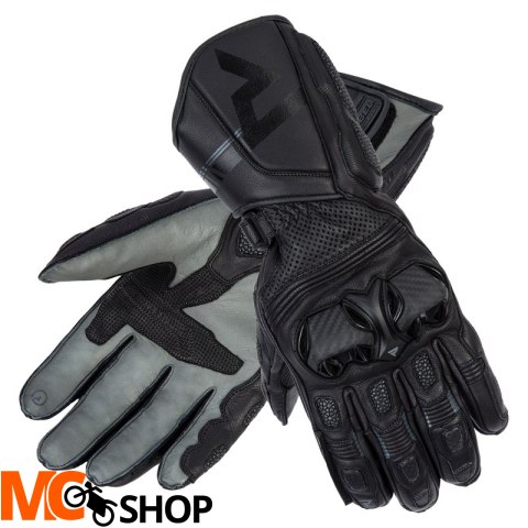 REBELHORN RĘKAWICE SKÓRZANE ST LONG BLACK/GREY REBELHORN RĘKAWICE SKÓRZANE ST LONG BLACK/GREY