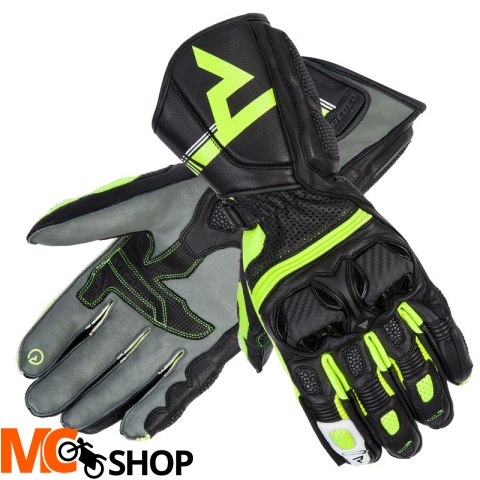 REBELHORN RĘKAWICE SKÓRZANE ST LONG BL/GR/FLO YELL