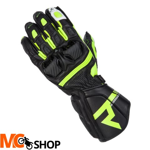 REBELHORN RĘKAWICE SKÓRZANE ST LONG BL/GR/FLO YELL