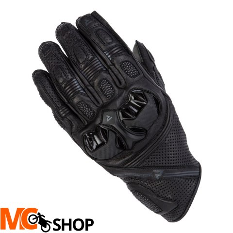 REBELHORN RĘKAWICE SKÓRZANE ST SHORT BLACK/GREY REBELHORN RĘKAWICE SKÓRZANE ST SHORT BLACK/GREY