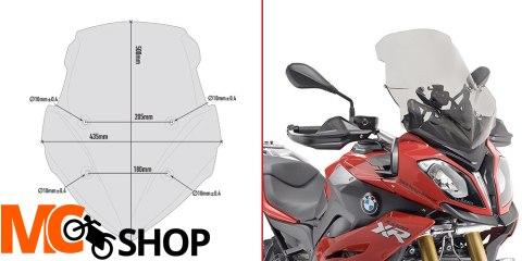 GIVI D5119S SZYBA DYMIONA BMW S 1000 xr (15 > 19) GIVI D5119S SZYBA DYMIONA BMW S 1000 xr (15 > 19)