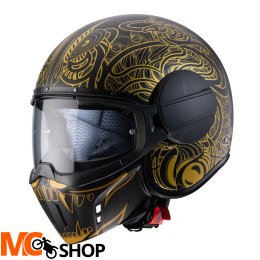 CABERG KASK OTWARTY GHOST MAORI MATT BLACK/GOLD