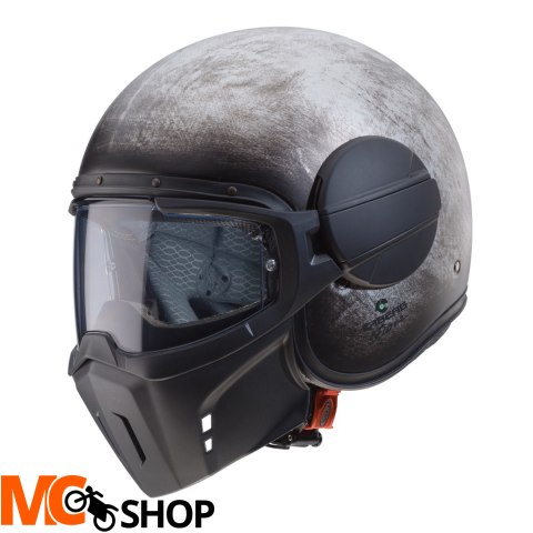 CABERG KASK OTWARTY JET GHOST IRON (STALOWY)