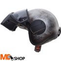 CABERG KASK OTWARTY JET GHOST IRON (STALOWY)