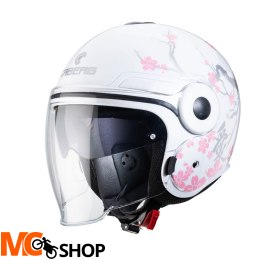 CABERG KASK OTWARTY JET UPTOWN BLOOM WHITE/SIL/PIN