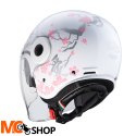 CABERG KASK OTWARTY JET UPTOWN BLOOM WHITE/SIL/PIN