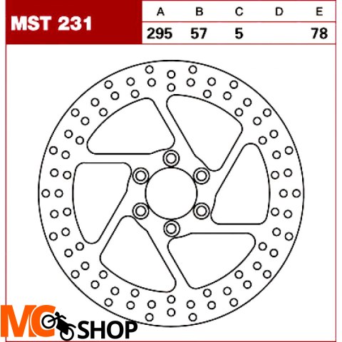 TRW Tarcza hamulcowa MST231 SUZUKI VS 800 GL Intru TRW Tarcza hamulcowa MST231 SUZUKI VS 800 GL Intru