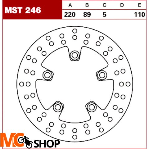 TRW Tarcza hamulcowa MST246 SUZUKI TL SV GSX -R 60 TRW Tarcza hamulcowa MST246 SUZUKI TL SV GSX -R 60