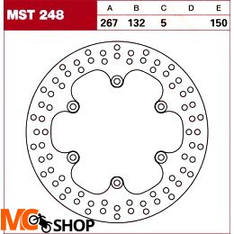 TRW Tarcza hamulcowa MST248 YAMAHA XV 750 Virago