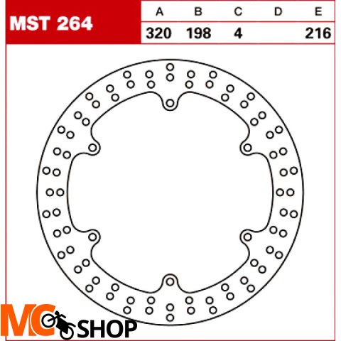 TRW Tarcza hamulcowa MST264 YAMAHA XJ 900 S Divers TRW Tarcza hamulcowa MST264 YAMAHA XJ 900 S Divers