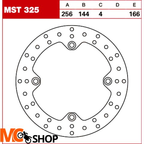 TRW Tarcza hamulcowa MST325 HONDA XL 1000 V Varade TRW Tarcza hamulcowa MST325 HONDA XL 1000 V Varade